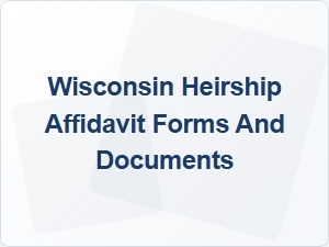 Wisconsin Heirship Affidavit vs Other Documents